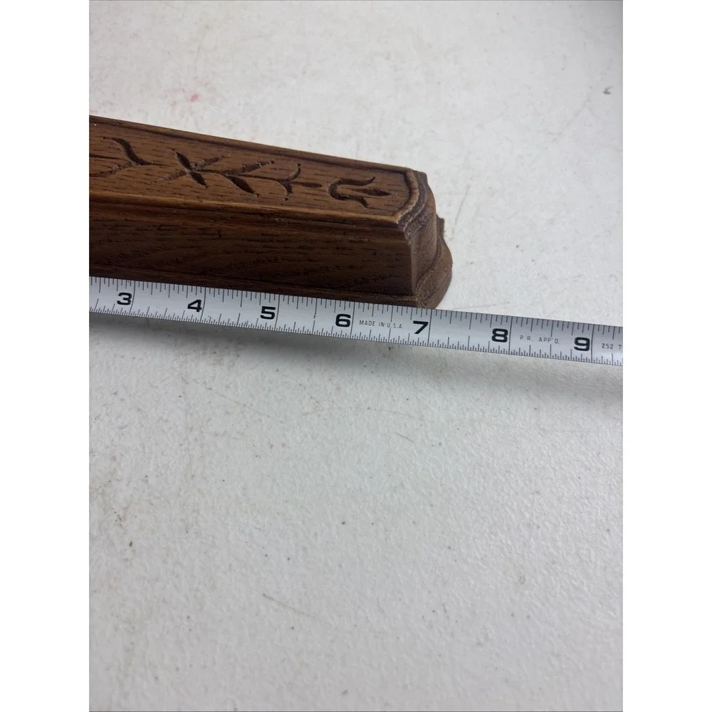 VINTAGE Wall Pocket Incense/Matchstick Holder Faux Wood HOMCO Wall Hanging 1981